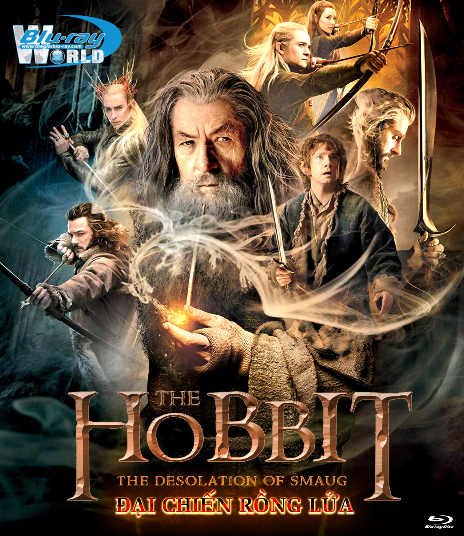 B1673. The Hobbit The Desolation of Smaug 2013 - HOBBIT 2 ĐẠI CHIẾN RỒNG LỬA 2D 25G (DTS-HD MA 7.1)